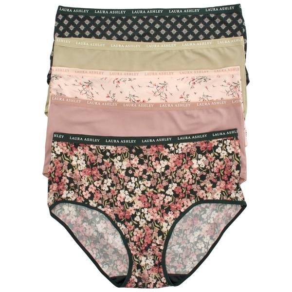 Plus Size Laura Ashley(R) 5pk. Brief Panties - LS5786-5PKAF alternate view