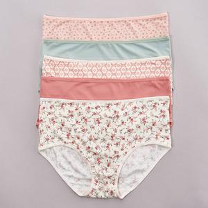 Womens Laura Ashley(R) Brushed Micro Brief Panties - LS8647-5PKCA alternate view