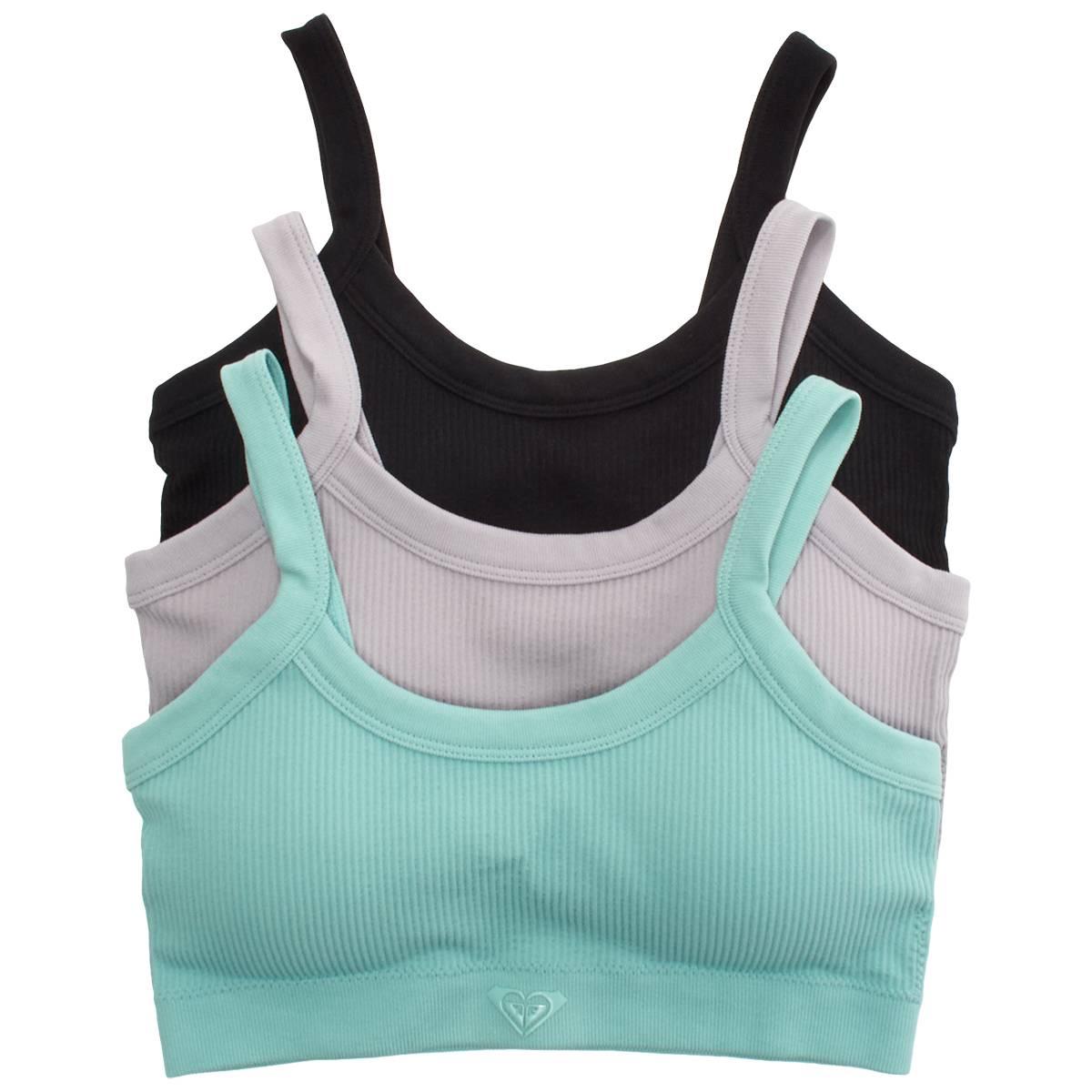 Womens Roxy 3pk. Ribbed Bralette - RX6570-3PKAB