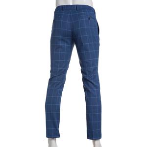 Mens Savile Row Plaid Suit Pants - Blue alternate view