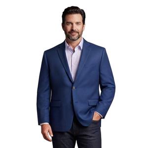 Mens Big & Tall Steve Harvey Birdseye Jacket - Navy