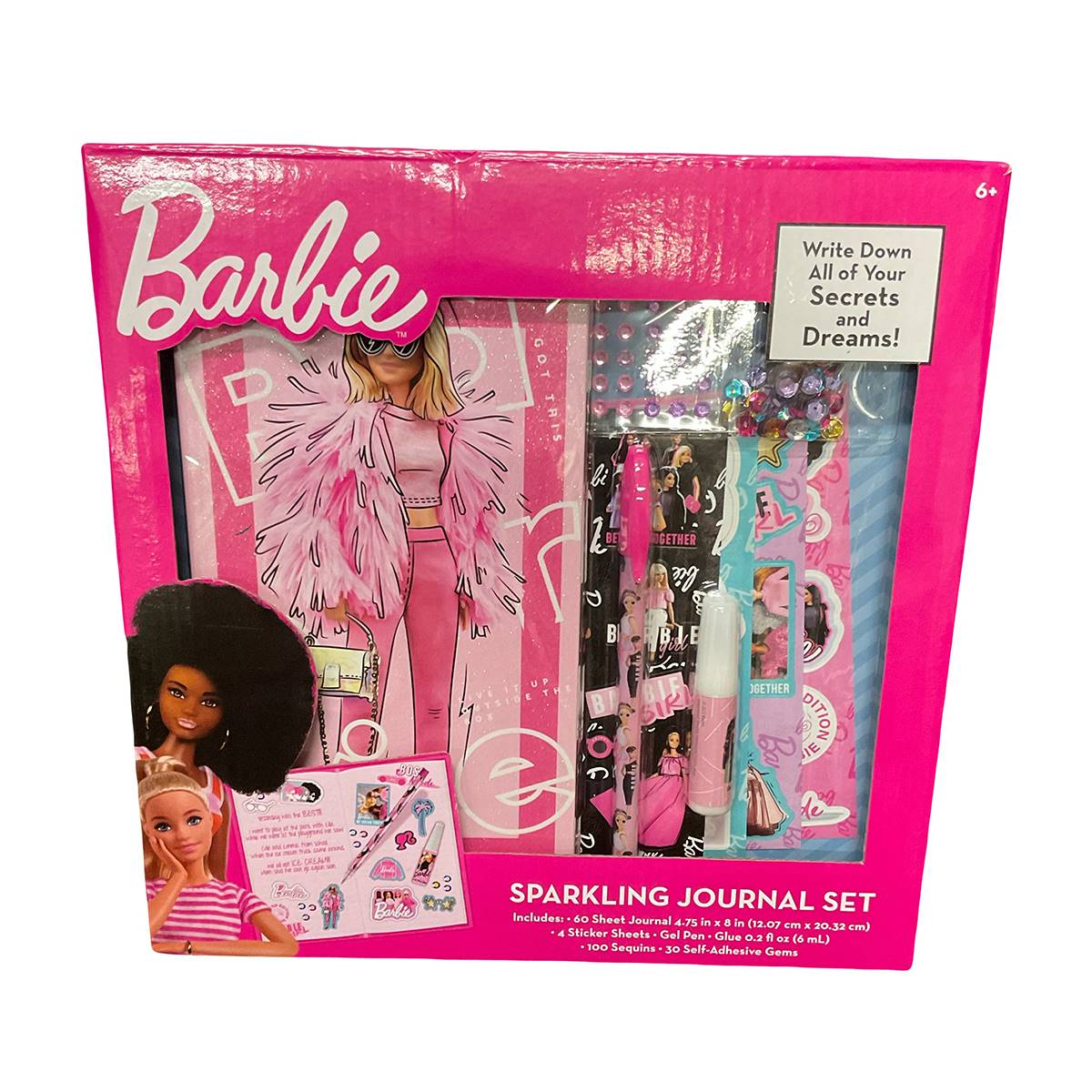 Girls Barbie(R) Sparkling Journal Set