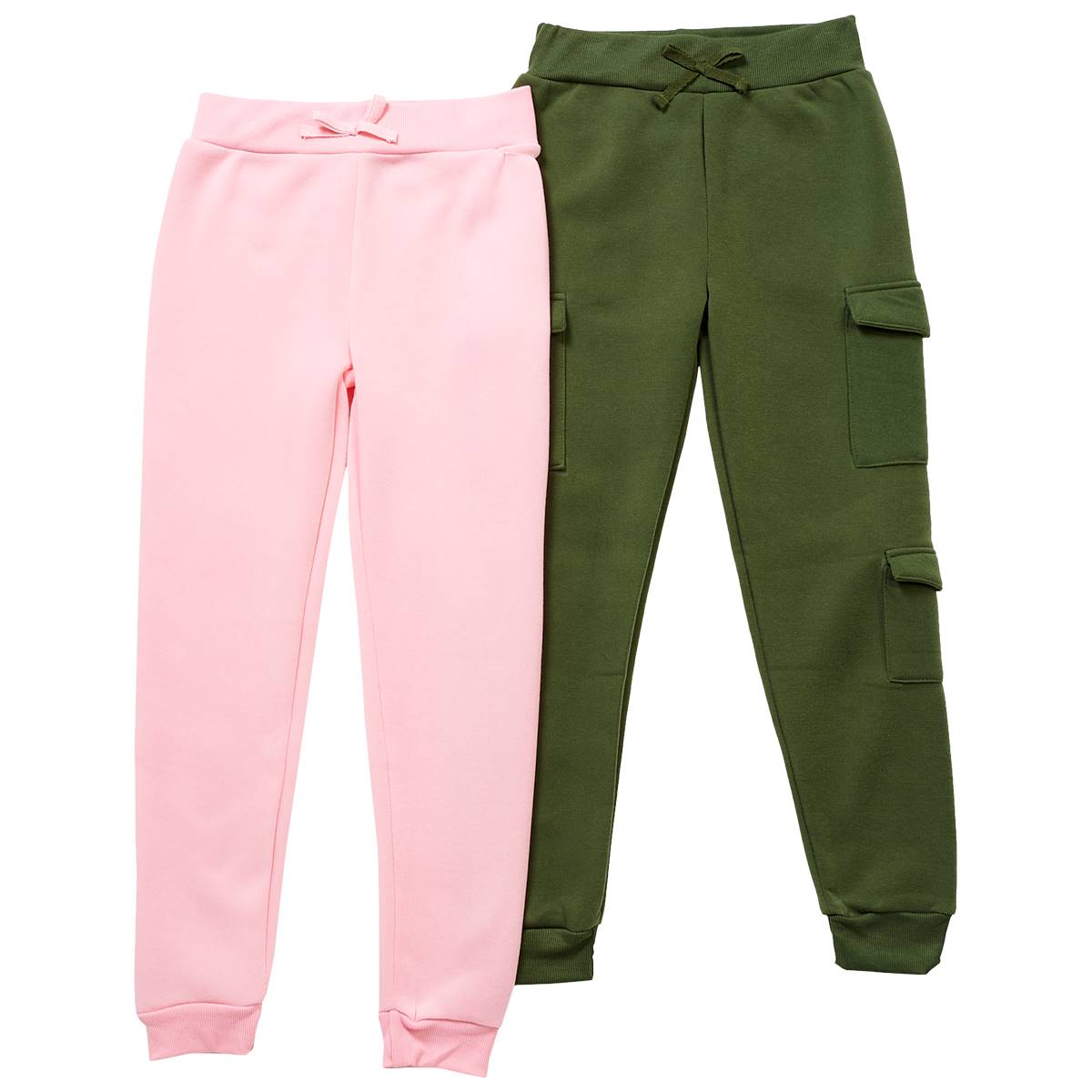 Girls (7-16) Dream Star 2pk. Solid & Cargo Joggers