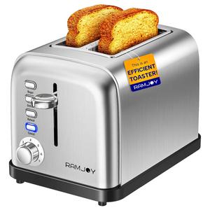 Ramjoy 2-Slice Stainless Steel Toaster