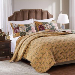 Greenland Home Fashions(tm) Antique Chic Patchwork 3pc. Quilt Set alternate view