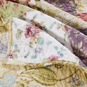 Greenland Home Fashions(tm) Blooming Prairie Patchwork 3pc Quilt Set alternate view