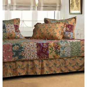 Greenland Home Fashions(tm) Antique Chic Patchwork 5pc. Daybed Set alternate view