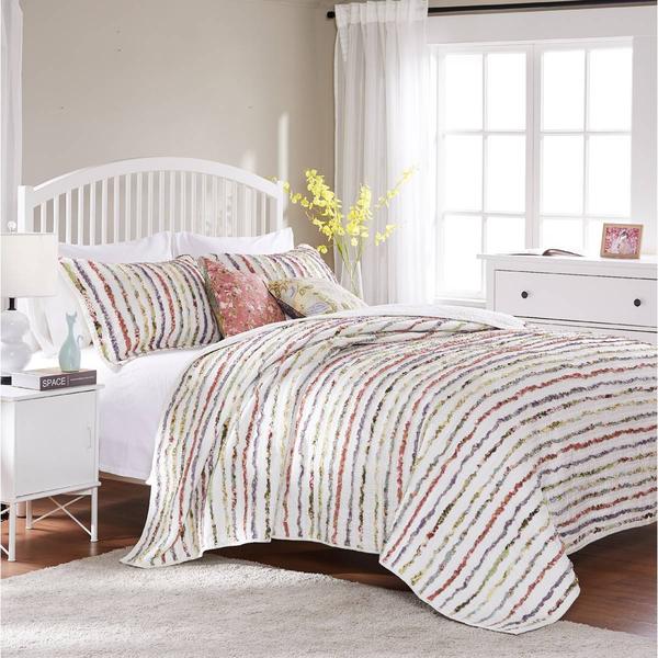 Greenland Home Fashions(tm) Bella Ruffle Edge 5pc. Quilt Set