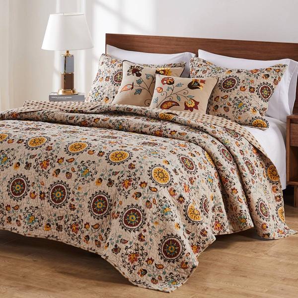 Greenland Home Fashions(tm) Andorra Paisley 5pc. Quilt Set