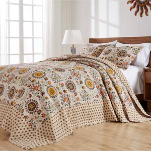 Greenland Home Fashions(tm) Andorra Paisley Medallions 3pc Quilt Set