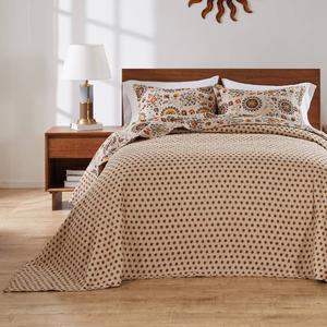 Greenland Home Fashions(tm) Andorra Paisley Medallions 3pc Quilt Set alternate view