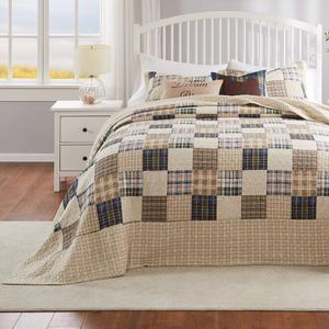 Greenland Home Fashions(tm) 3pc. Oxford Reversible Quilt Set