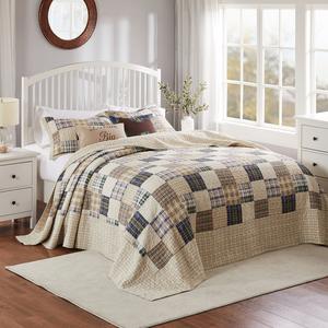 Greenland Home Fashions(tm) 3pc. Oxford Reversible Quilt Set alternate view