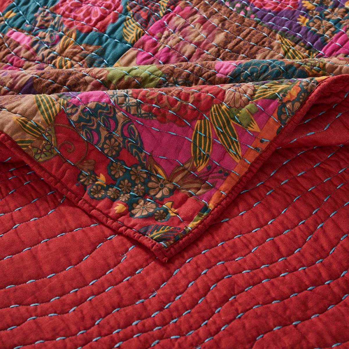 Greenland Home Fashions(tm) Jewel Kantha-style Bedspread Set