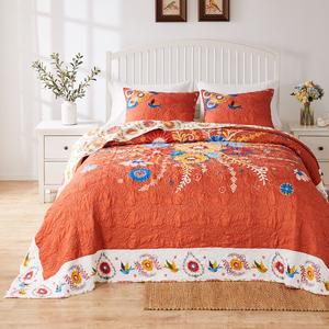 Greenland Home Fashions(tm) 3pc. Topanga Reversible Bedspread Set alternate view
