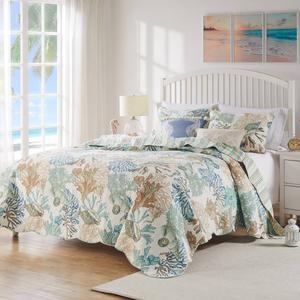 Greenland Home Fashions(tm) Atlantis Coastal 5pc. Quilt Set