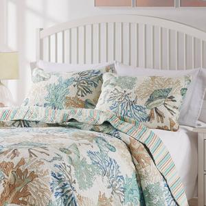 Greenland Home Fashions(tm) Atlantis Coastal 3pc. Quilt Set alternate view
