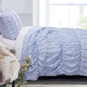 Greenland Home Fashions(tm) Helena Ruffle Soft & Billowy Quilt Set alternate view