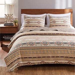 Greenland Home Fashions(tm) Phoenix Southwestern Style 3pc Quilt Set