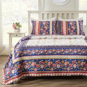 Greenland Home Fashions(tm) Reversible Marsha Americana Quilt Set