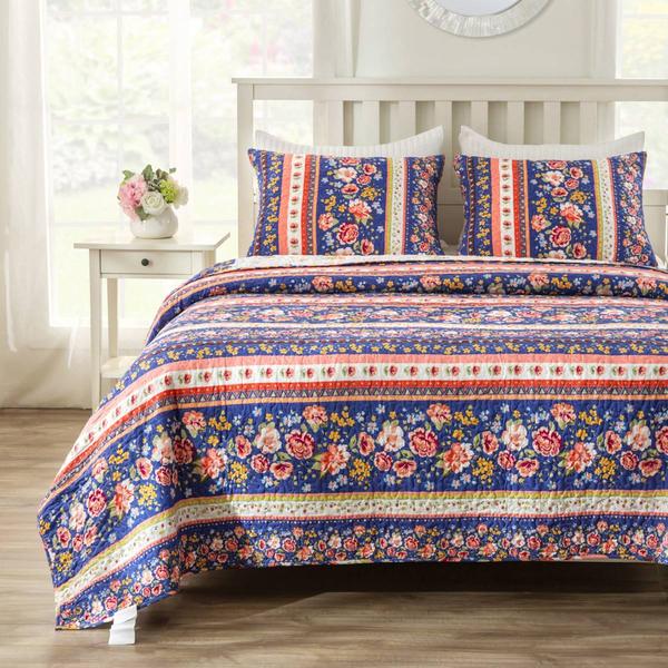 Greenland Home Fashions(tm) Reversible Marsha Americana Quilt Set alternate view