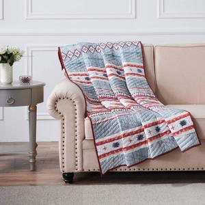 Greenland Home Fashions(tm) Kiva Boho Reversible Quilted Throw