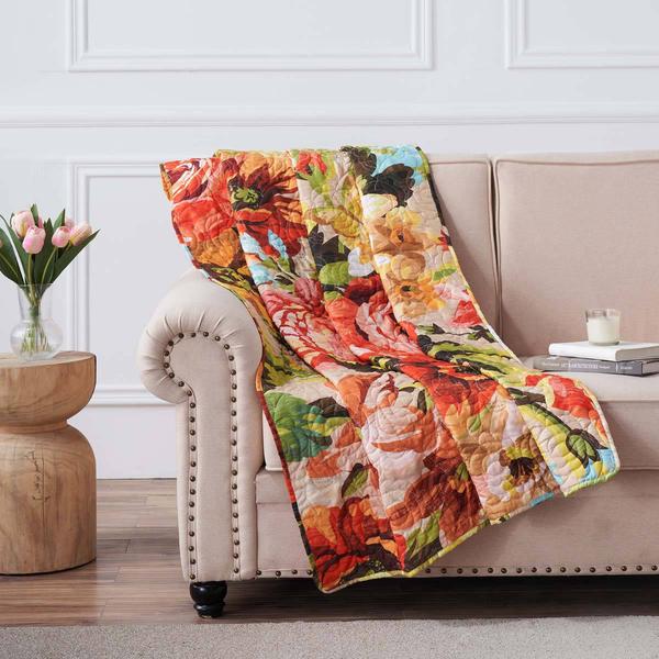 Greenland Home Fashions(tm) Senna Boho Reversible Quilted Throw