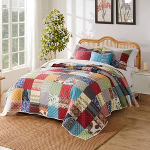 Greenland Home Fashions(tm) Renee Upcycle 3pc. Quilt Set alternate view