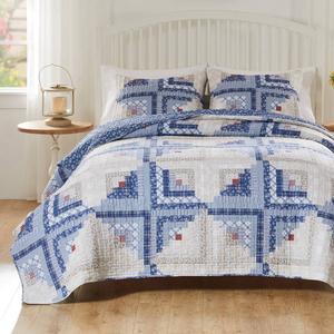 Greenland Home Fashions(tm) Cottage Cabin Reversible 3pc. Quilt Set alternate view