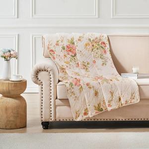 Greenland Home Fashions(tm) Grace Farmhouse Reversible Quilted Throw