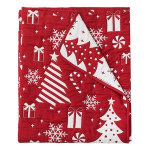 Greenland Home Fashions(tm) Peppermint Party Reversible Throw alternate view