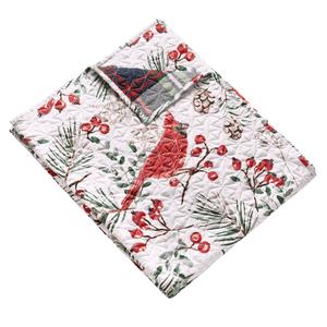 Greenland Home Fashions(tm) Cardinal Plaid Reversible Quilted Throw alternate view