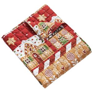 Greenland Home Fashions(tm) Gingerbread Lane Reversible Throw alternate view
