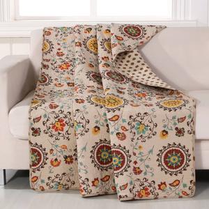 Greenland Home Fashions(tm) Andorra Reversible Quilted Throw