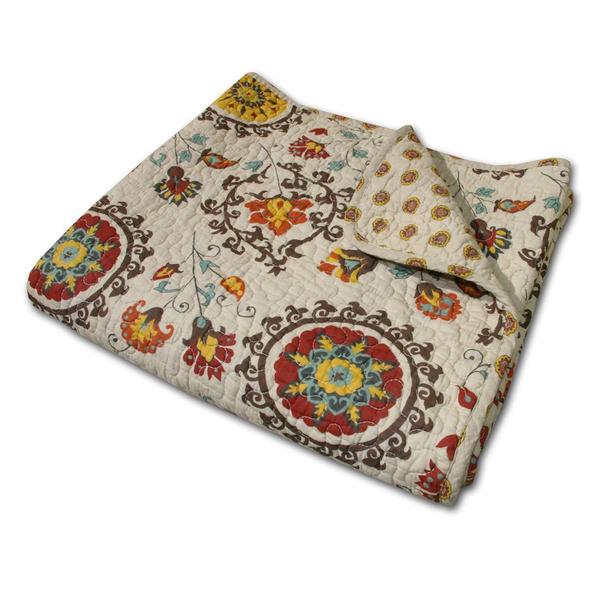 Greenland Home Fashions(tm) Andorra Reversible Quilted Throw alternate view