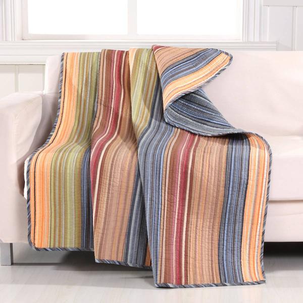 Greenland Home Fashions(tm) Katy Boho Reversible Quilted Throw
