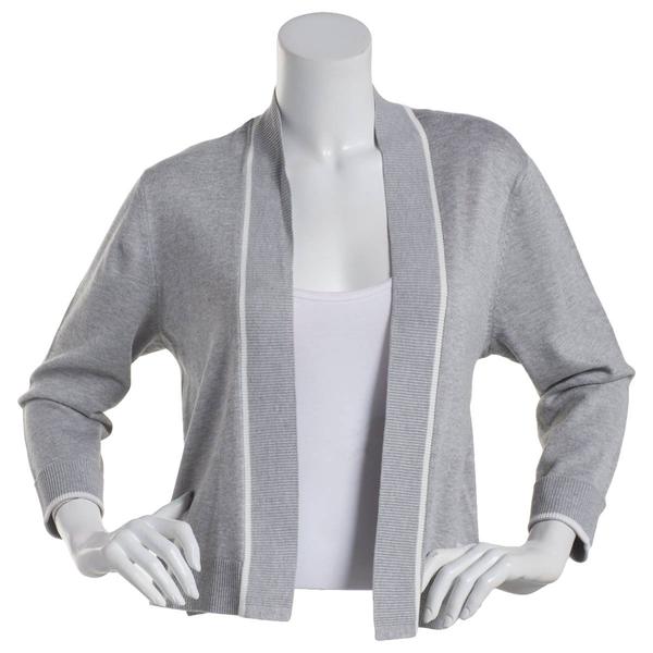 Womens 89th & Madison Tipped Cuff Bracelet Cardigan