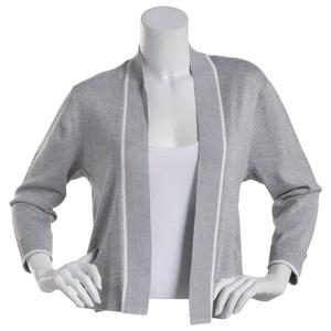 Womens 89th & Madison Tipped Cuff Bracelet Cardigan