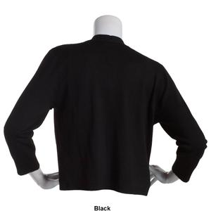 Womens 89th & Madison Button Sleeve Princess Seam Cardigan alternate view
