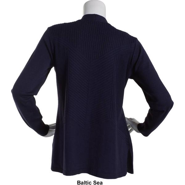 Womens 89th & Madison Long Sleeve Open Solid Cardigan alternate view