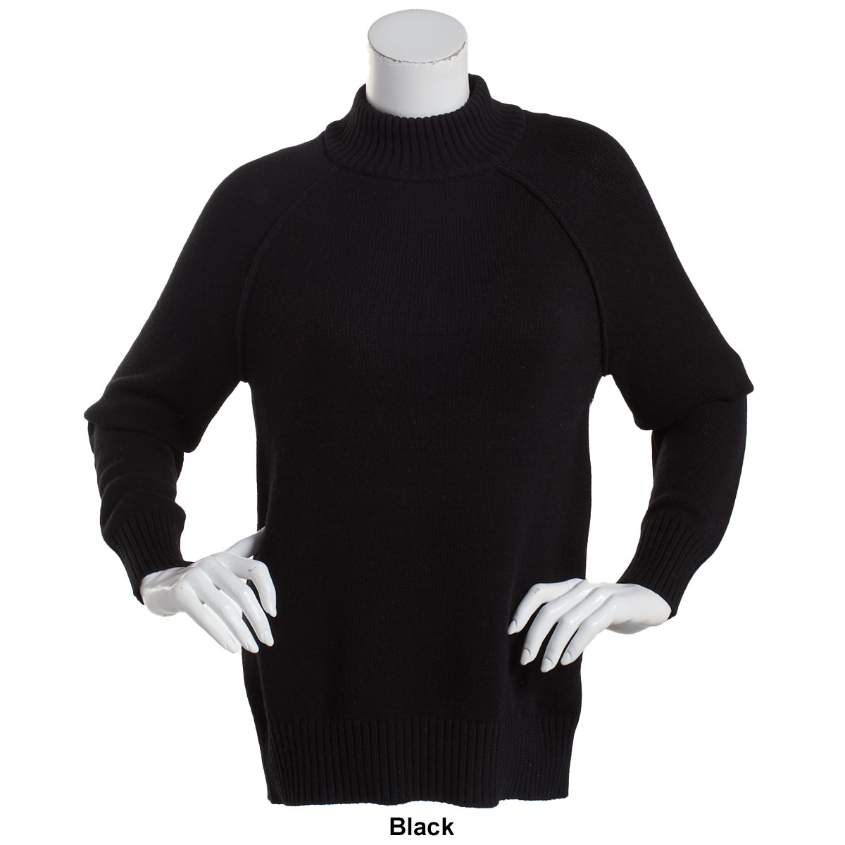Plus Size 89th & Madison Perfect Solid Mock Neck Sweater