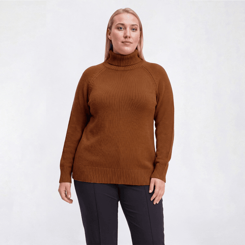 Plus Size 89th & Madison Long Sleeve Perfect Turtleneck Sweater