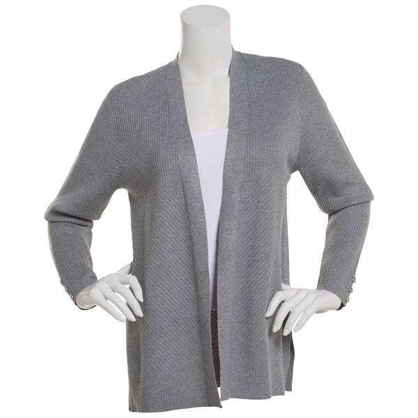 Womens Verve Ami Open Front Directional Rib Stitch Cardigan alternate view