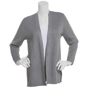 Womens Verve Ami Open Front Directional Rib Stitch Cardigan alternate view