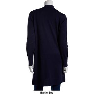 Womens 89th & Madison Long Sleeve Pointelle 2 Pocket Duster alternate view