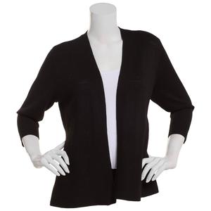 Womens Chloe & Jasmine Solid Peplum Cropped Cardigan