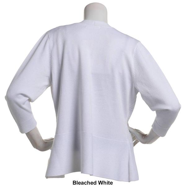 Womens 89th & Madison 3/4 Sleeve Solid Cardigan alternate view