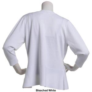 Womens 89th & Madison 3/4 Sleeve Solid Cardigan alternate view