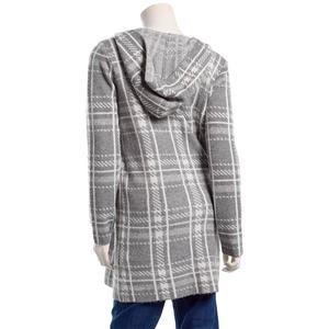 Womens Love Scarlett Long Sleeve Houndstooth Hooded Cardigan alternate view