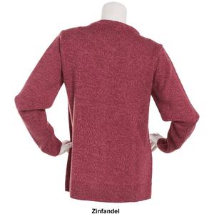 Petite Hasting & Smith Long Sleeve Marled Button Front Cardigan alternate view